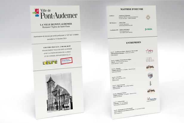 Panneau de chantier en impression numerique Panneau de chantier en impression numerique